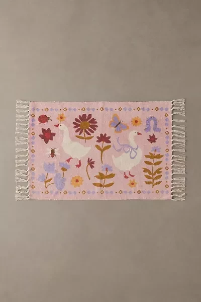 Garden Of Geese Icon Printed Rug