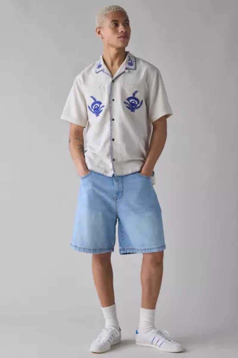 Raga Man Embroidered Short Sleeve Shirt