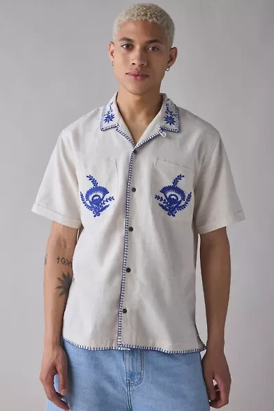 Raga Man Embroidered Short Sleeve Shirt
