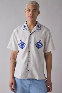 Raga Man Embroidered Short Sleeve Shirt