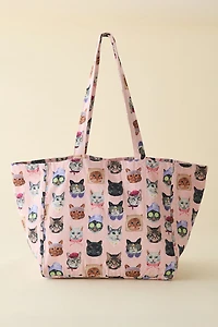 Mia Patterned Market Tote Bag