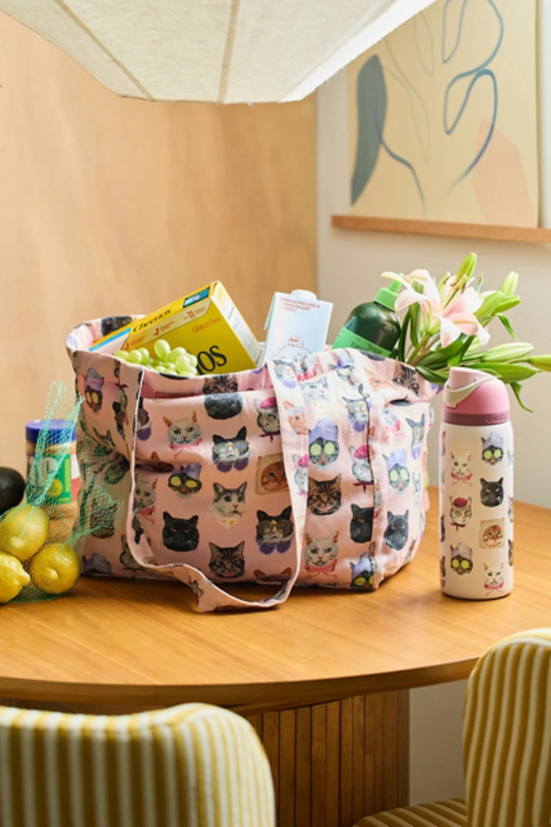 Mia Patterned Market Tote Bag