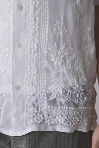 Raga Man Pranit Embroidered Short Sleeve Shirt