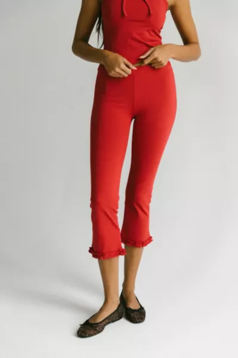 RAT BOI Ruffle Capri Pants