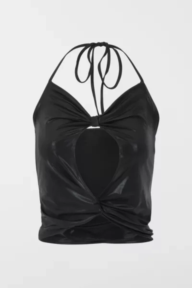 Gigi LA Taylor Metallic Halter Top