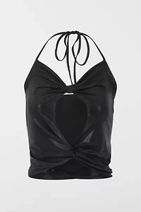 Gigi LA Taylor Metallic Halter Top