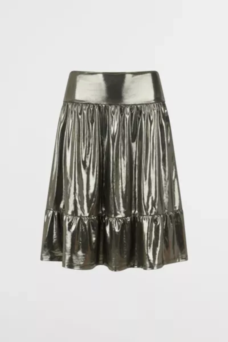 Gigi LA Taylor Metallic Midi Skirt