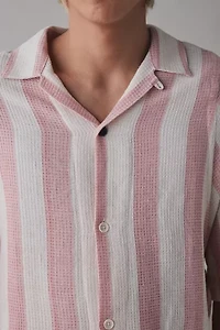 KARDO Yusuke Striped Woven Cotton Shirt