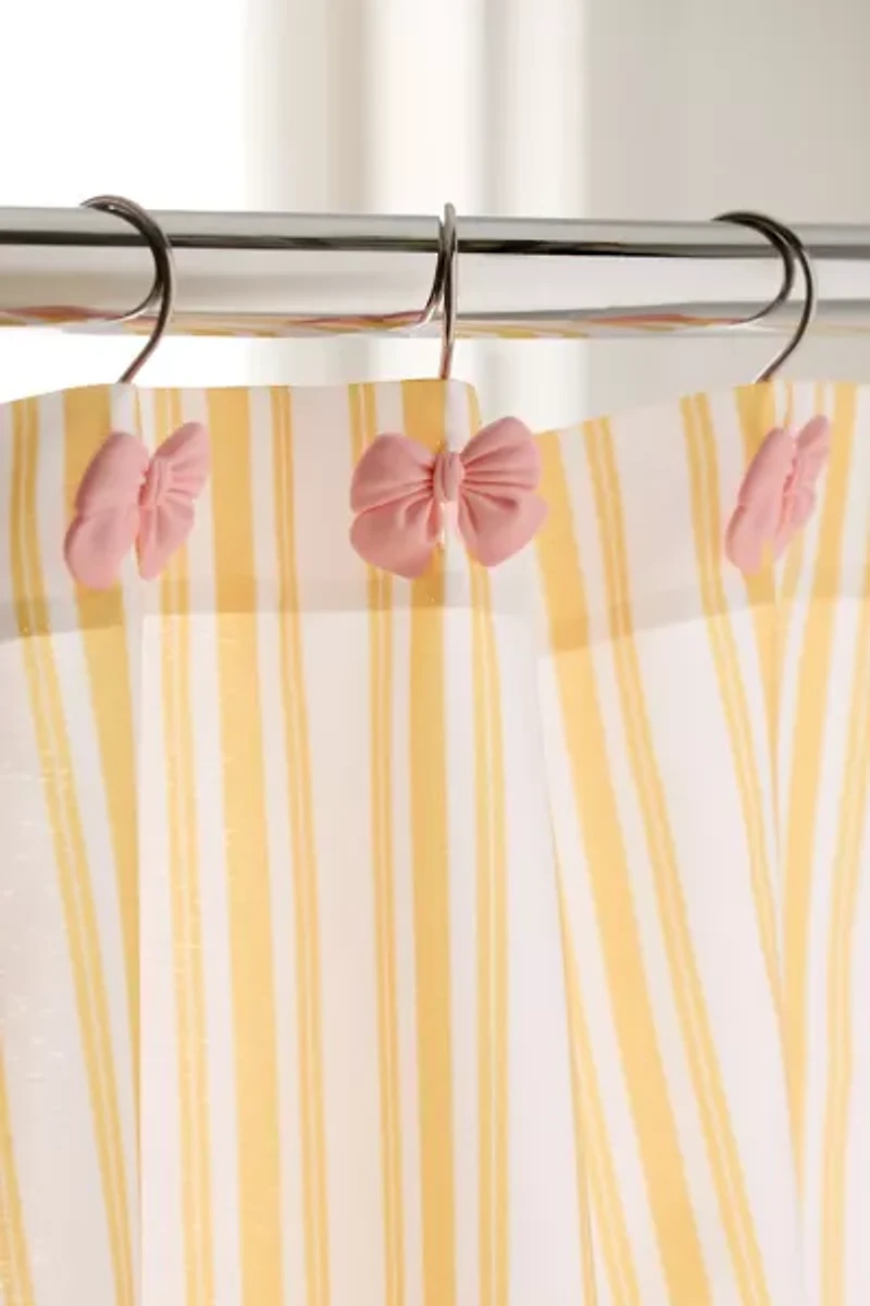 Bow Shower Curtain Hook Set