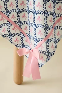 Bow Pattern Embellished Tablecloth