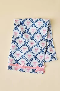 Bow Pattern Embellished Tea Towel