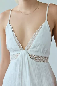 Kiss The Sky Willow Lace Tie-Back Mini Dress