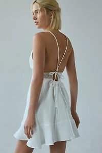 Kiss The Sky Willow Lace Tie-Back Mini Dress