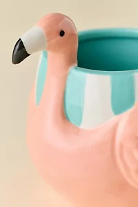 Flamingo Striped Ceramic Mug