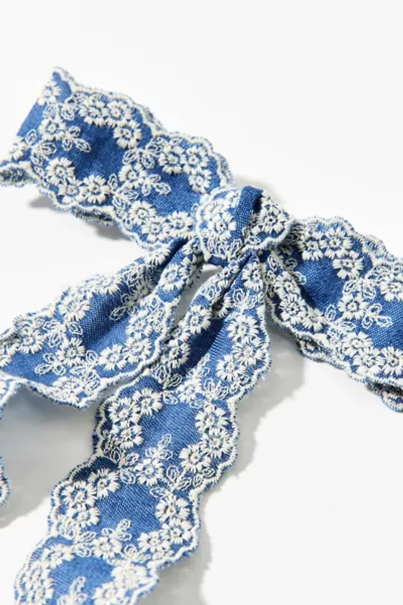Flora Ribbon Hair Bow Clip