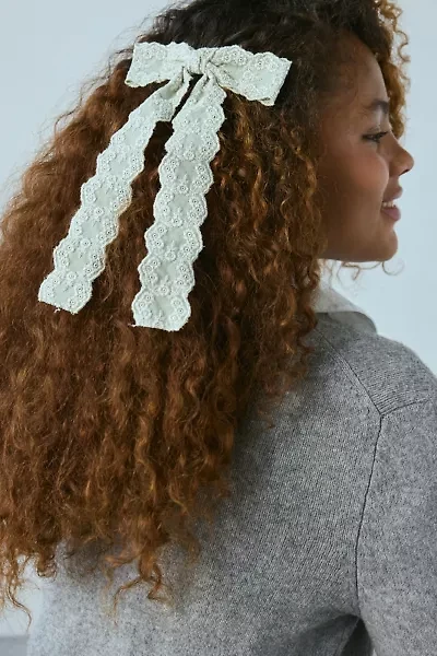 Flora Ribbon Hair Bow Clip