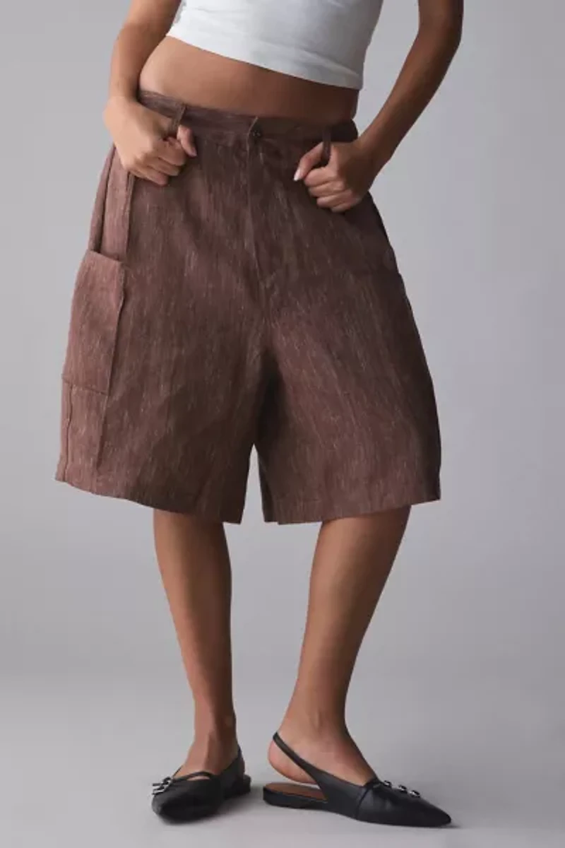 FRIED RICE Textured Linen Short