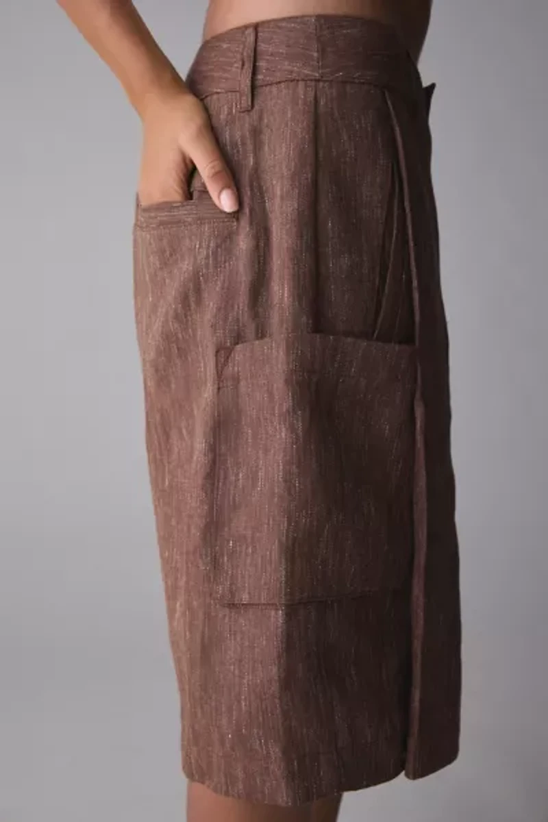 FRIED RICE Textured Linen Short