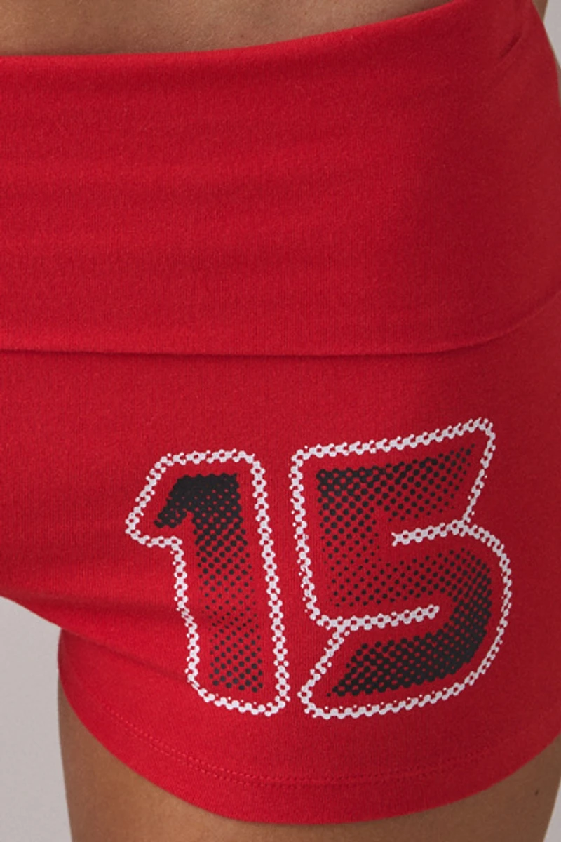 Out From Under Bec Goal Rush Foldover Shorts