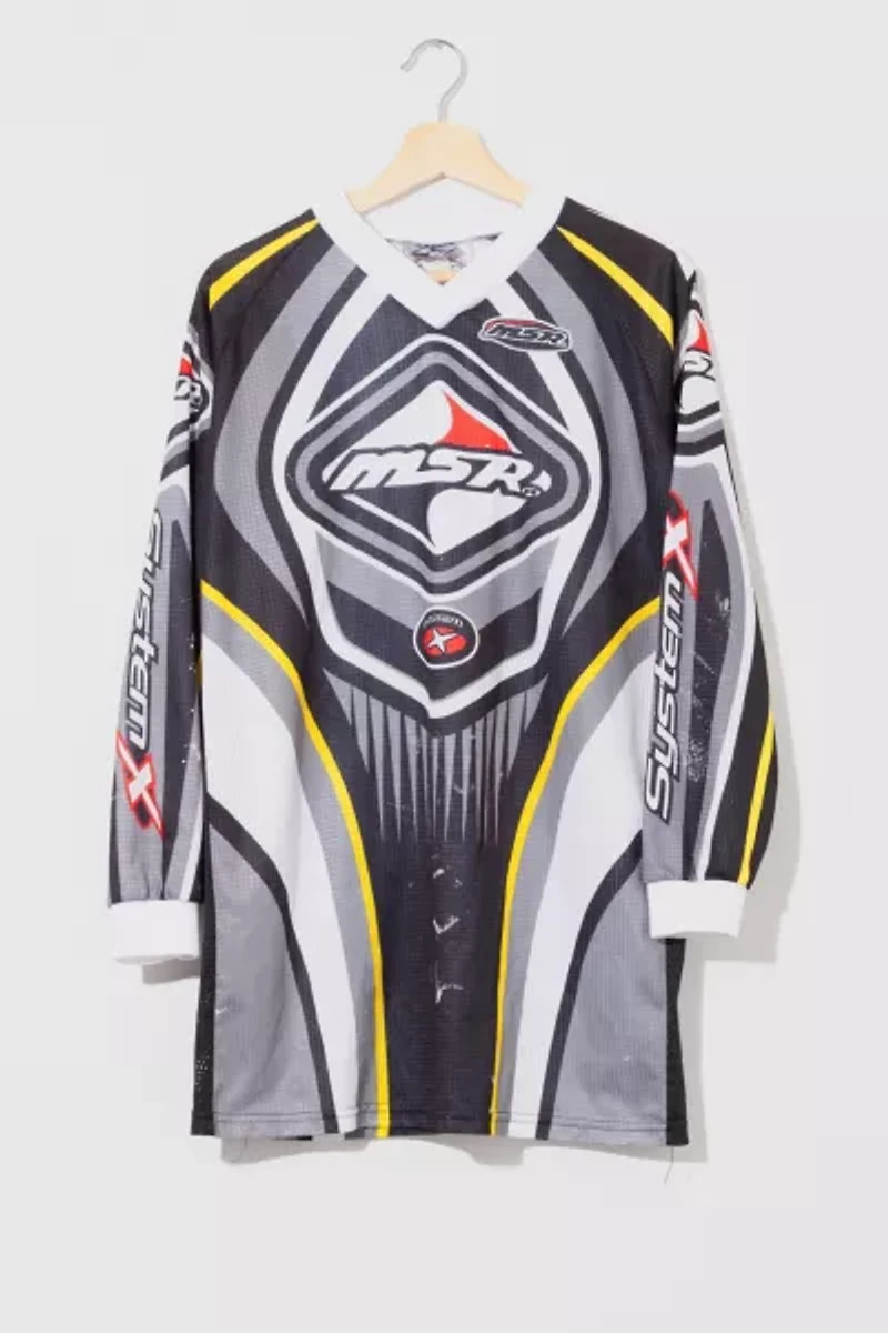 Vintage 1990s Distressed MSR System X Motocross Jersey