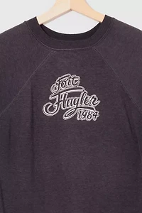 Vintage 1980s Distressed Fort Flagler Crewneck Sweatshirt