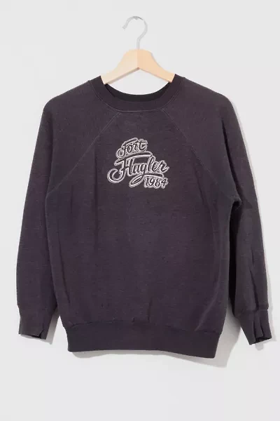 Vintage 1980s Distressed Fort Flagler Crewneck Sweatshirt
