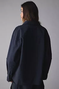 FRIED RICE Check Pattern Zip-Off Long Sleeve Shirt