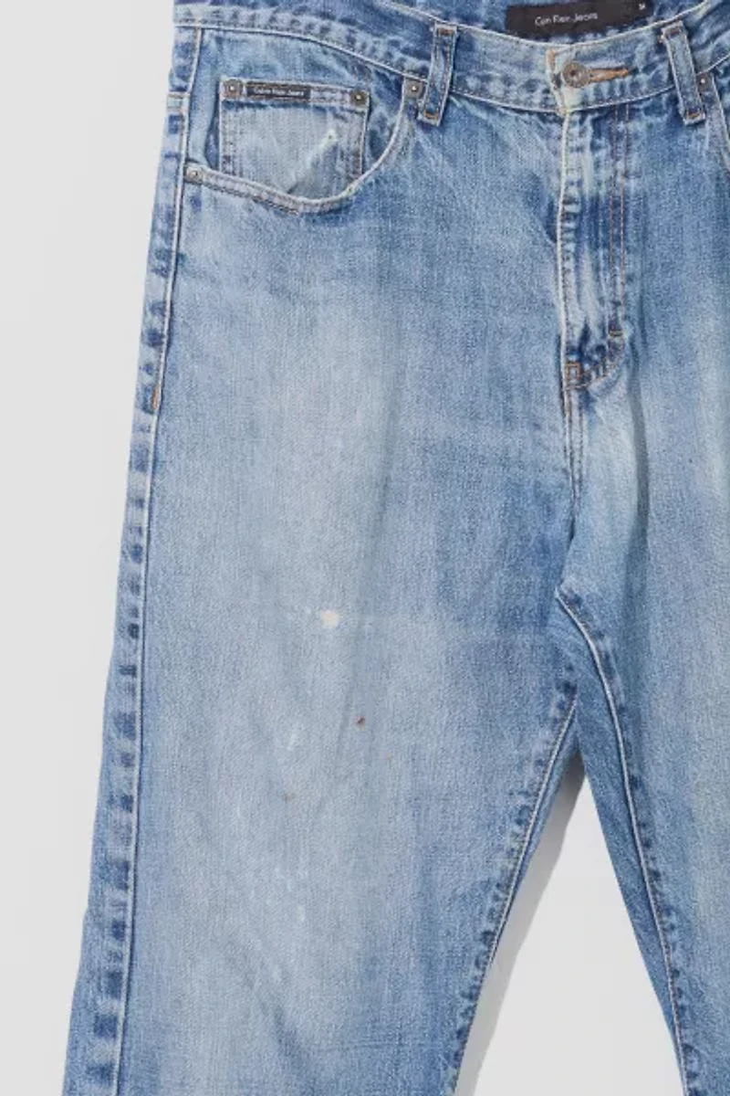 Vintage Y2K Distressed Calvin Klein Relaxed Straight Denim Jeans