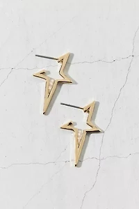 Irregular Star Metal Hoop Earring