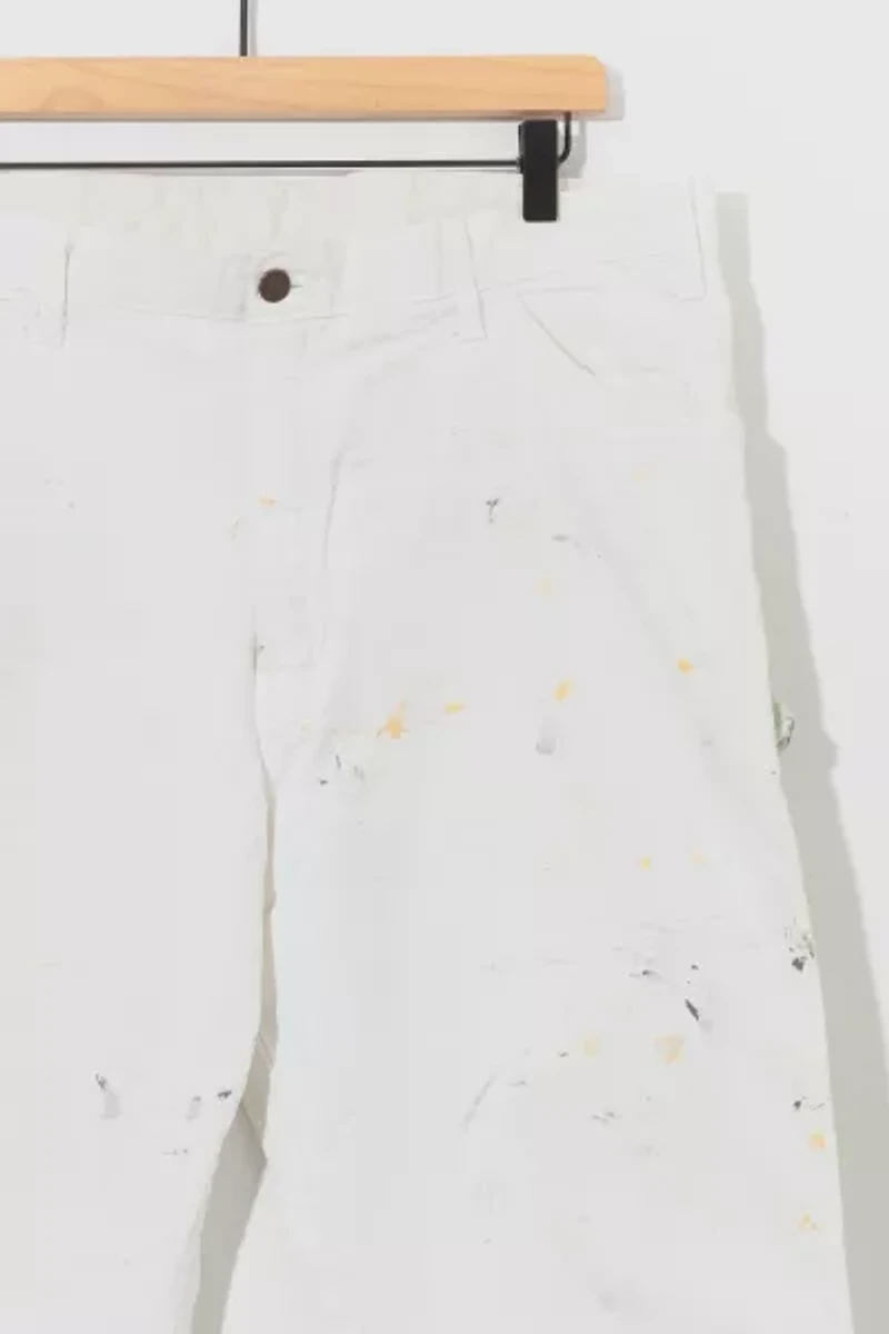 Vintage Y2K Dickies Distressed Paint Splatter Carpenter Pants