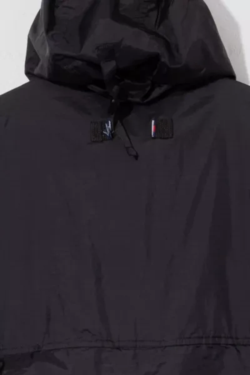 Vintage 1990s Tommy Hilfiger Black Windbreaker Jacket