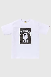 BAPE Layered Line Camo On College Tee