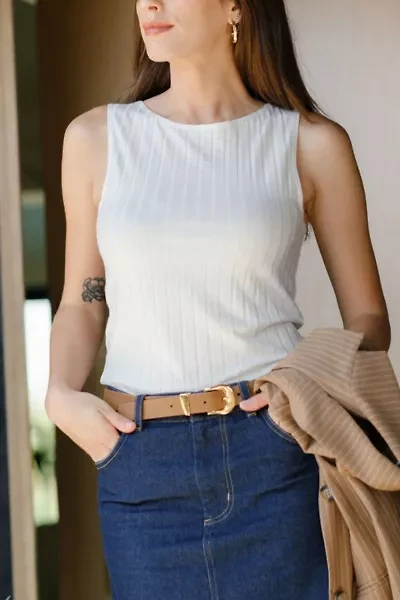 Whimsy + Row Dillon Ribbed Tank Top