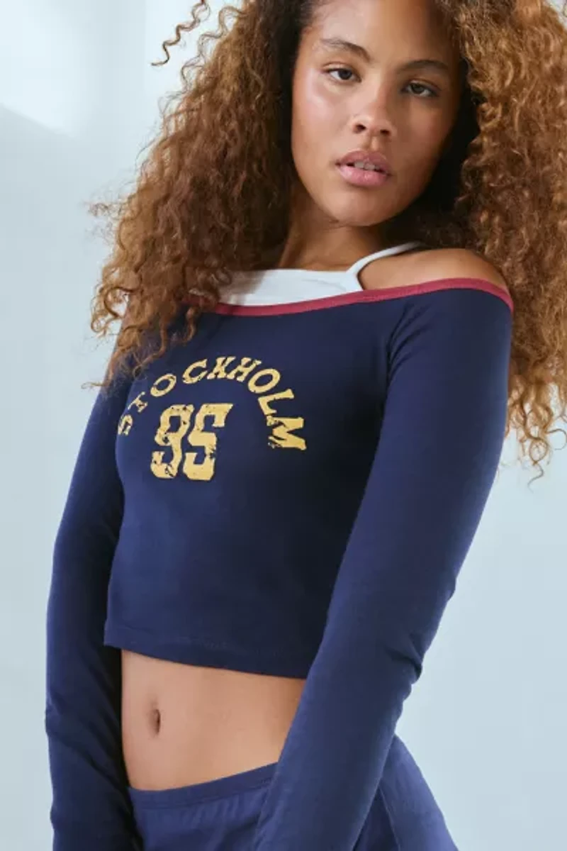 Stockholm 95 Graphic Double Layer Long Sleeve Baby Tee