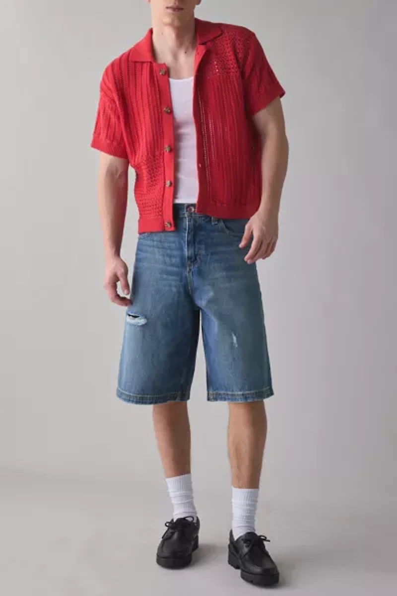 UO Norwich Patchwork Polo Sweater