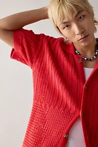 UO Norwich Patchwork Polo Sweater