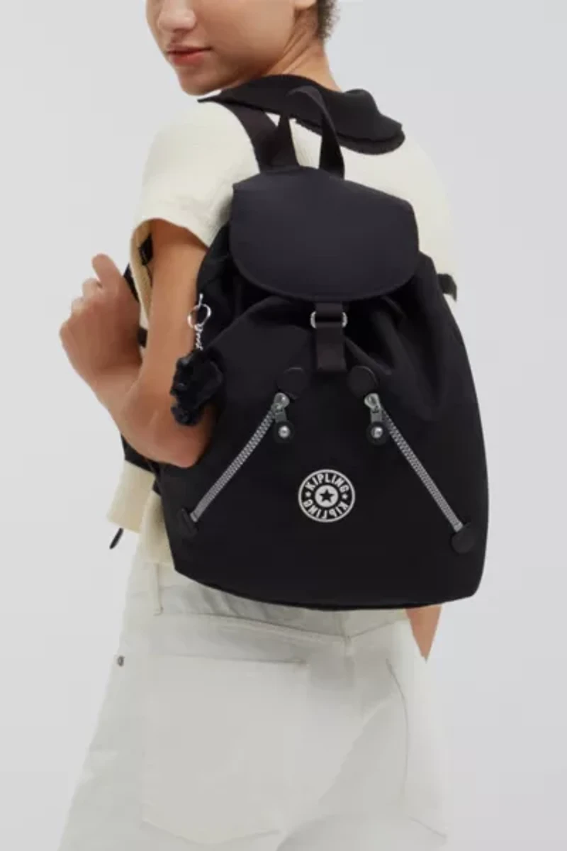 Kipling New Fundamental Heritage Nylon Large Backpack