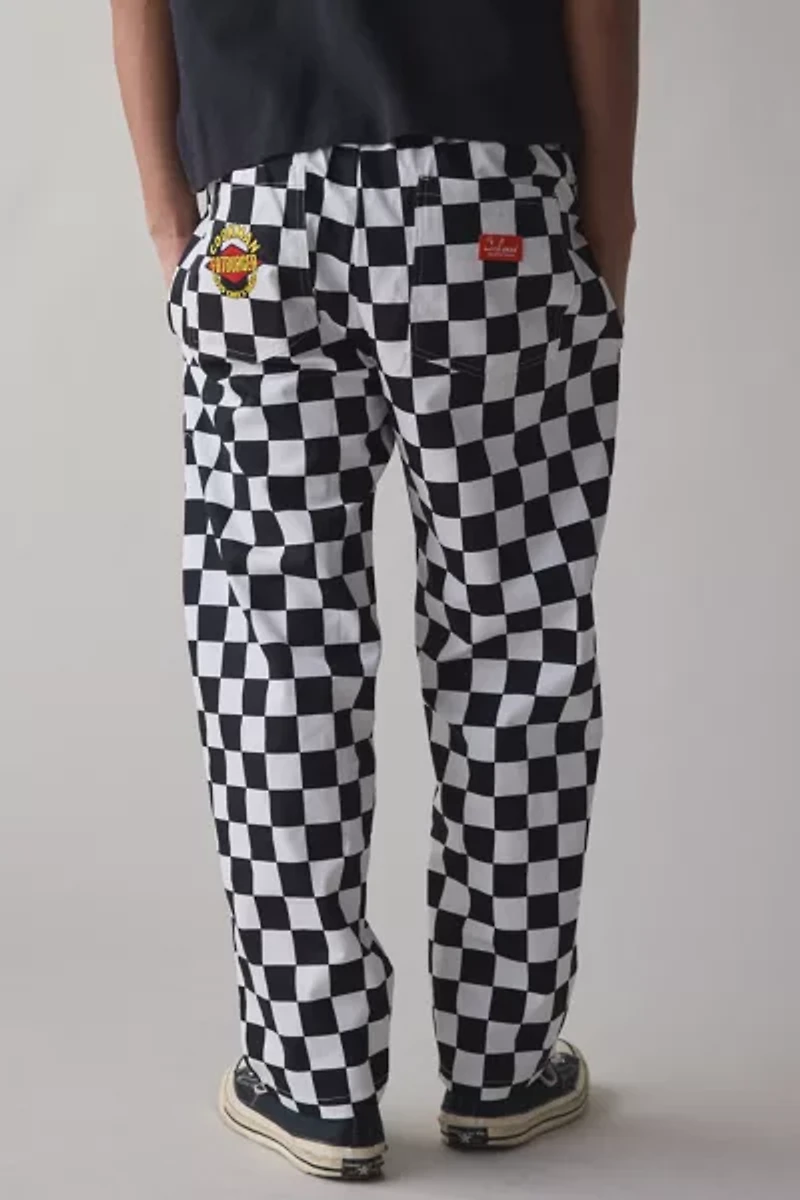 Cookman X Fatburger Checkerboard Cotton Chef Pant