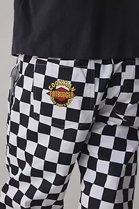 Cookman X Fatburger Checkerboard Cotton Chef Pant