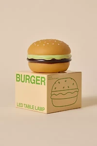 Burger Shape Portable Vinyl LED Table Lamp