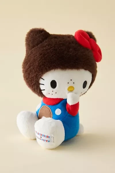 Sanrio Hello Kitty X Monchhichi Overalls Plushie