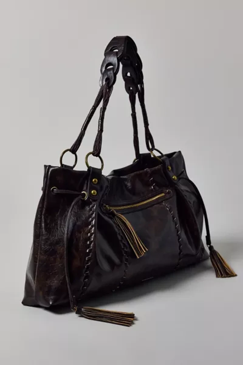 Silence + Noise Washed Faux Leather Tote Bag