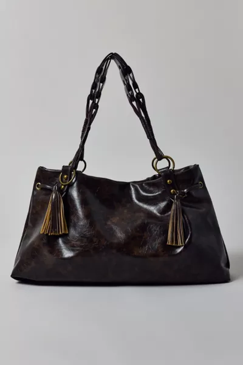 Silence + Noise Washed Faux Leather Tote Bag