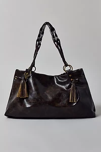 Silence + Noise Washed Faux Leather Tote Bag