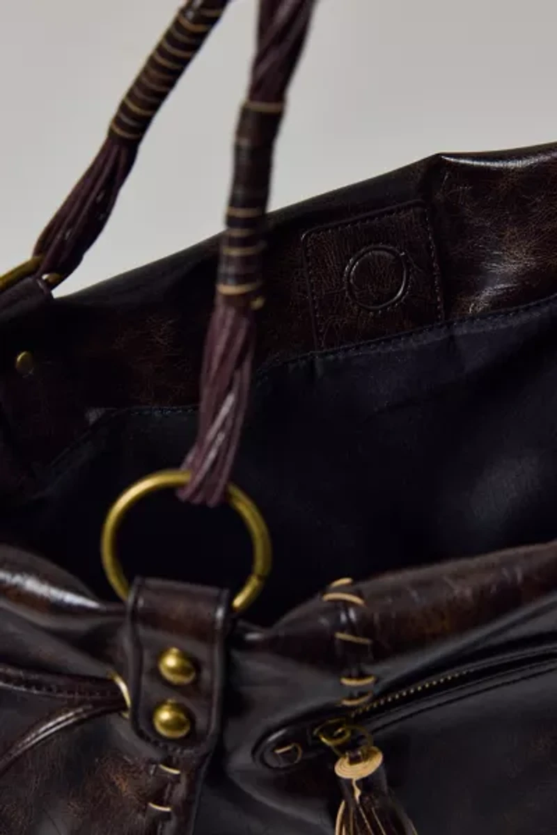 Silence + Noise Washed Faux Leather Tote Bag