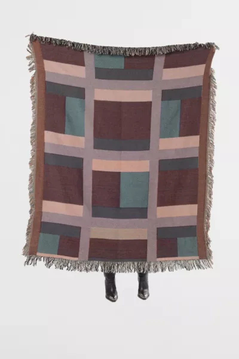Clr Shop Quilted Woven Throw Blanket