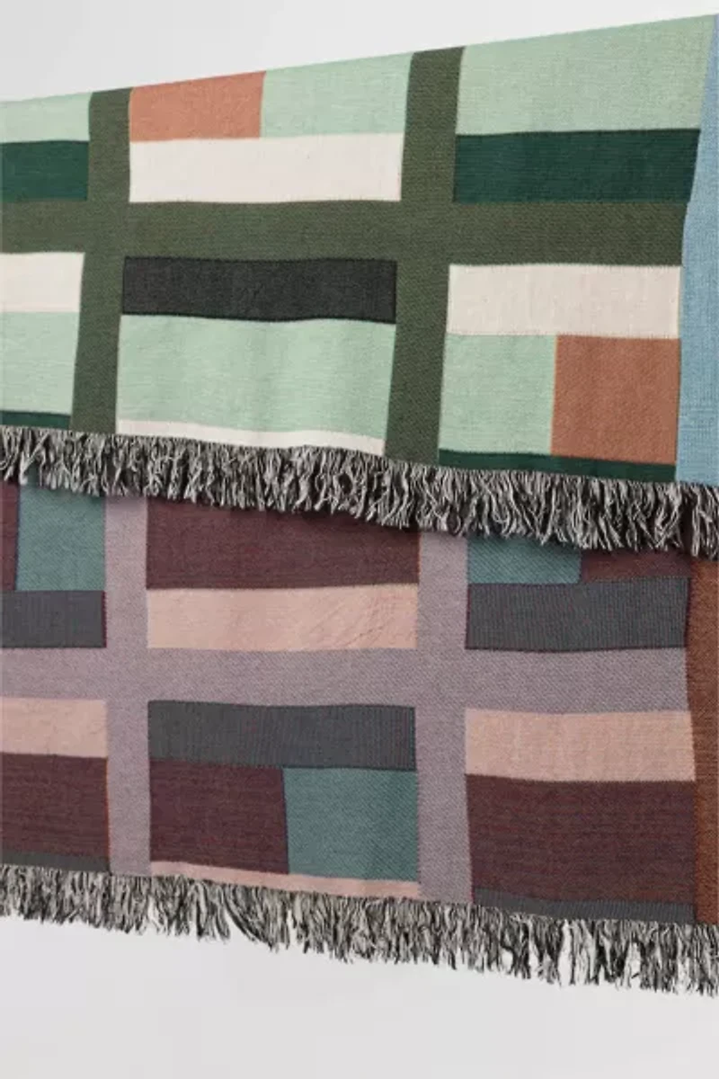 Clr Shop Quilted Woven Throw Blanket