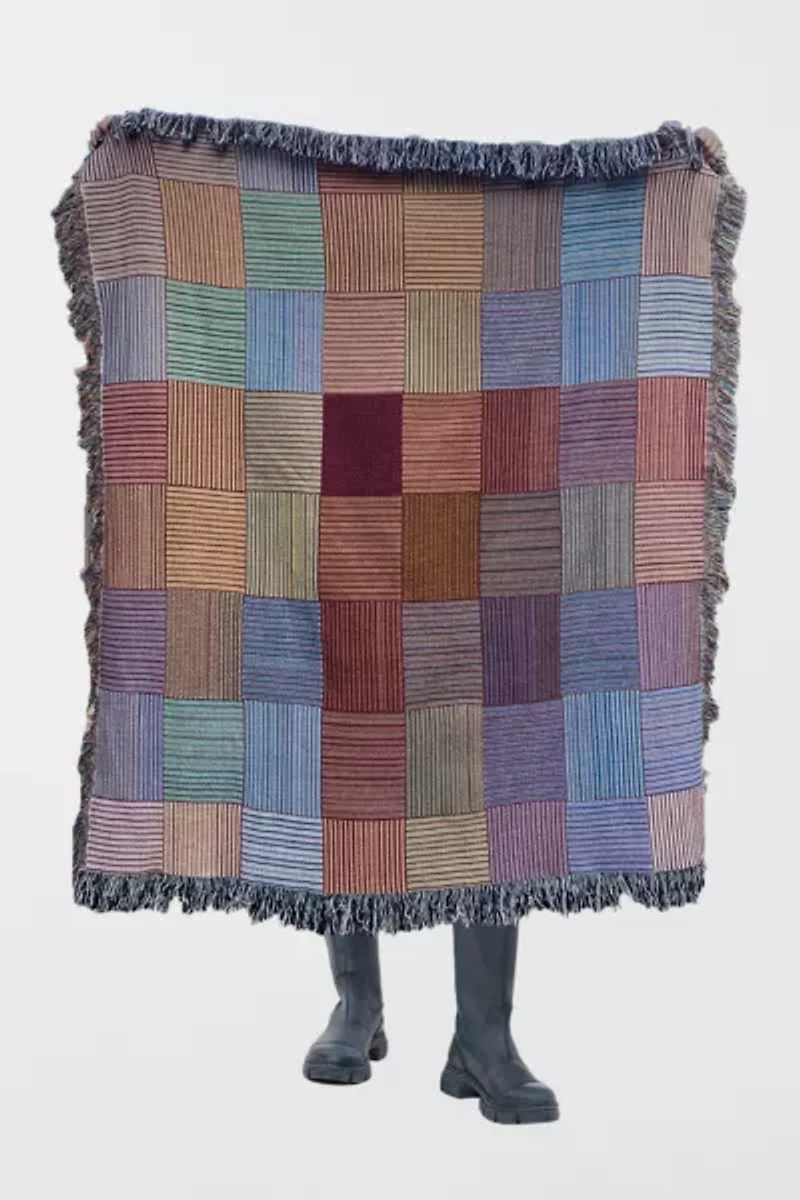 Clr Shop Boxer Woven Throw Blanket