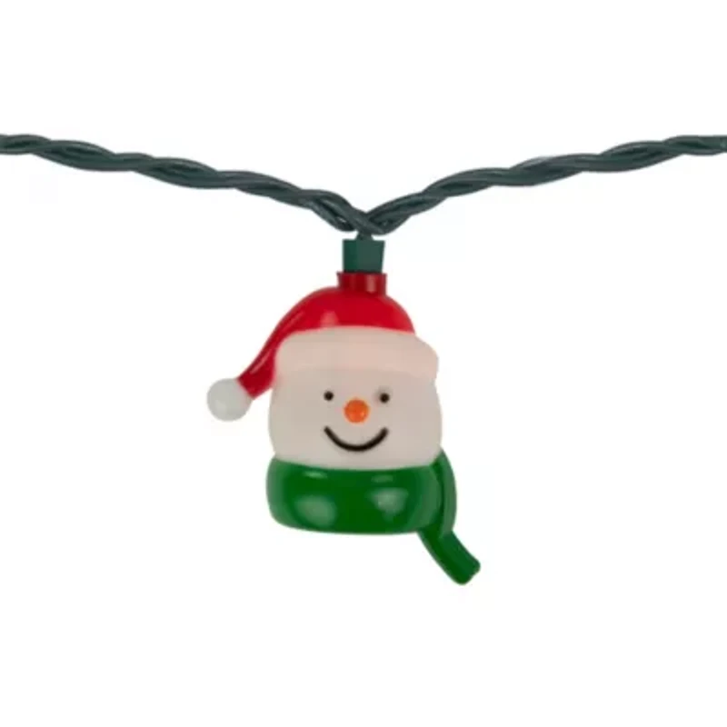 Snowman Heads 7ft String Lights