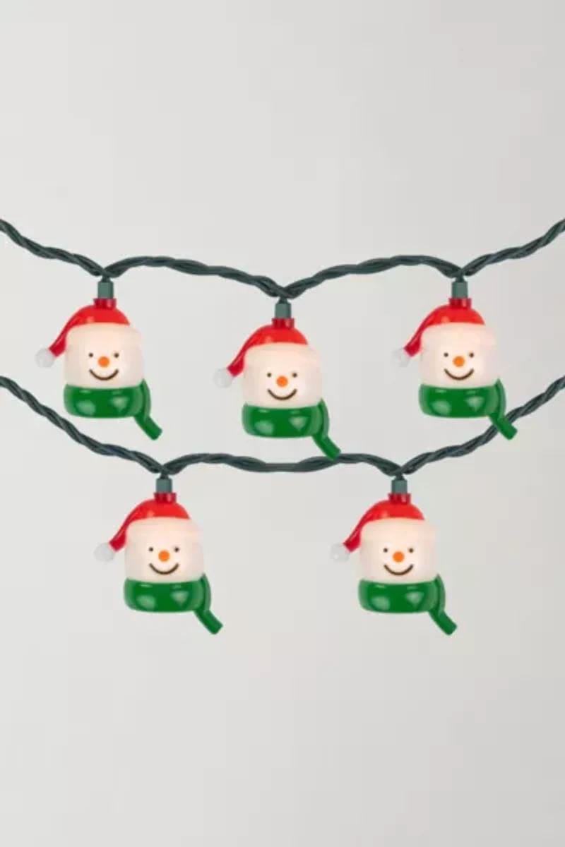 Snowman Heads 7ft String Lights